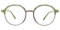 Meyko Round Green Glasses0