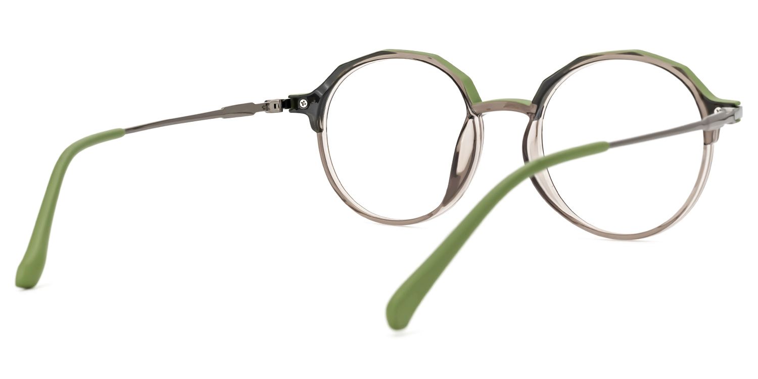 Meyko Round Green Glasses | ZEELOOL Canada3