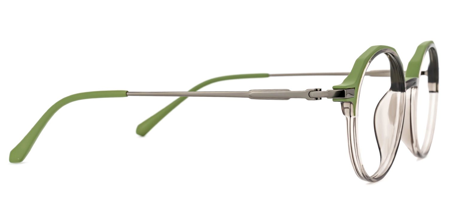 Meyko Round Green Glasses | ZEELOOL Canada2