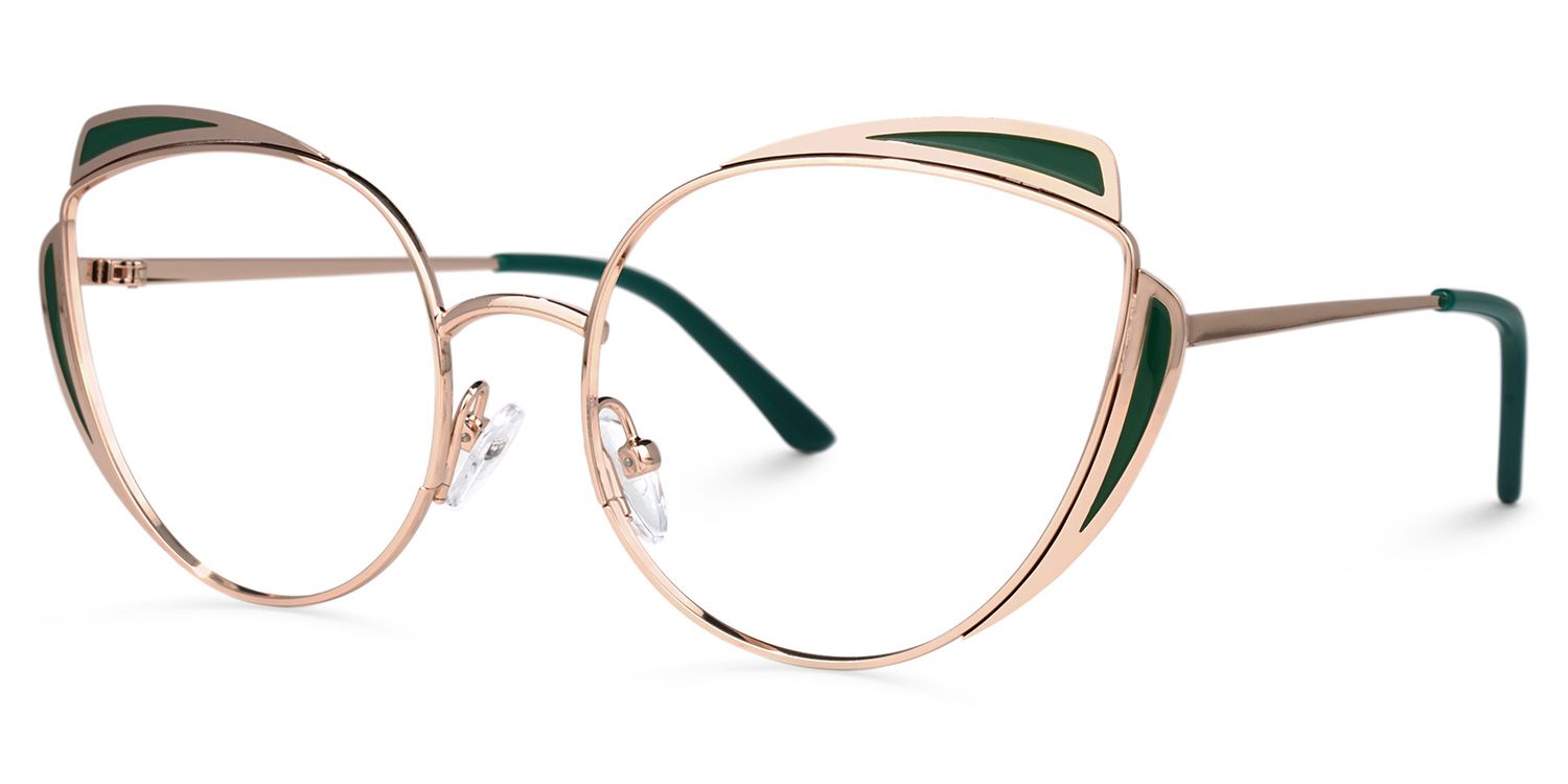 Shanita Geometric Gold Glasses | ZEELOOL Canada1