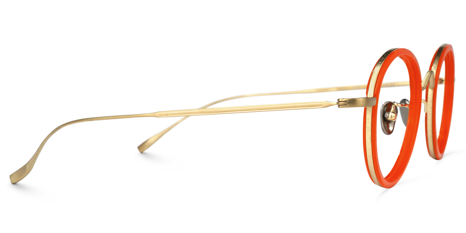 Tikeysha Round Orange Glasses | ZEELOOL Canada3