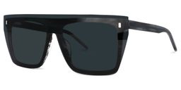 Kenya Square Gray Glasses1