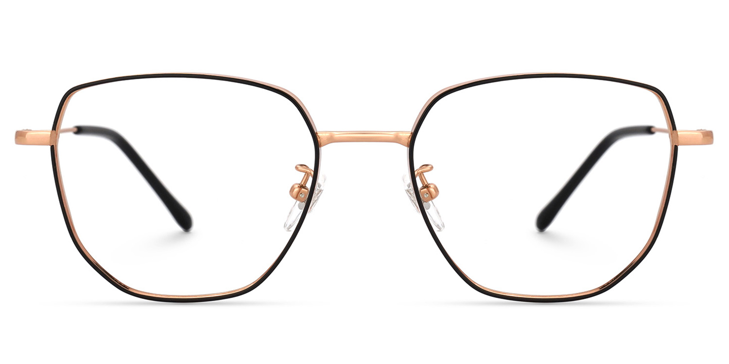 Owens Geometric Black-Gold Glasses0