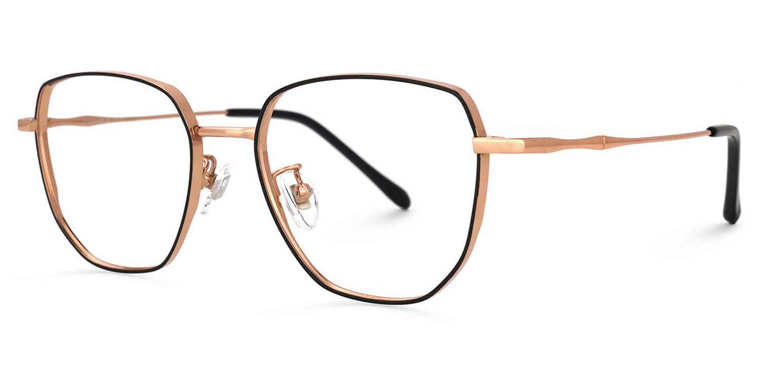Owens Geometric Black-Gold Glasses | ZEELOOL Canada1