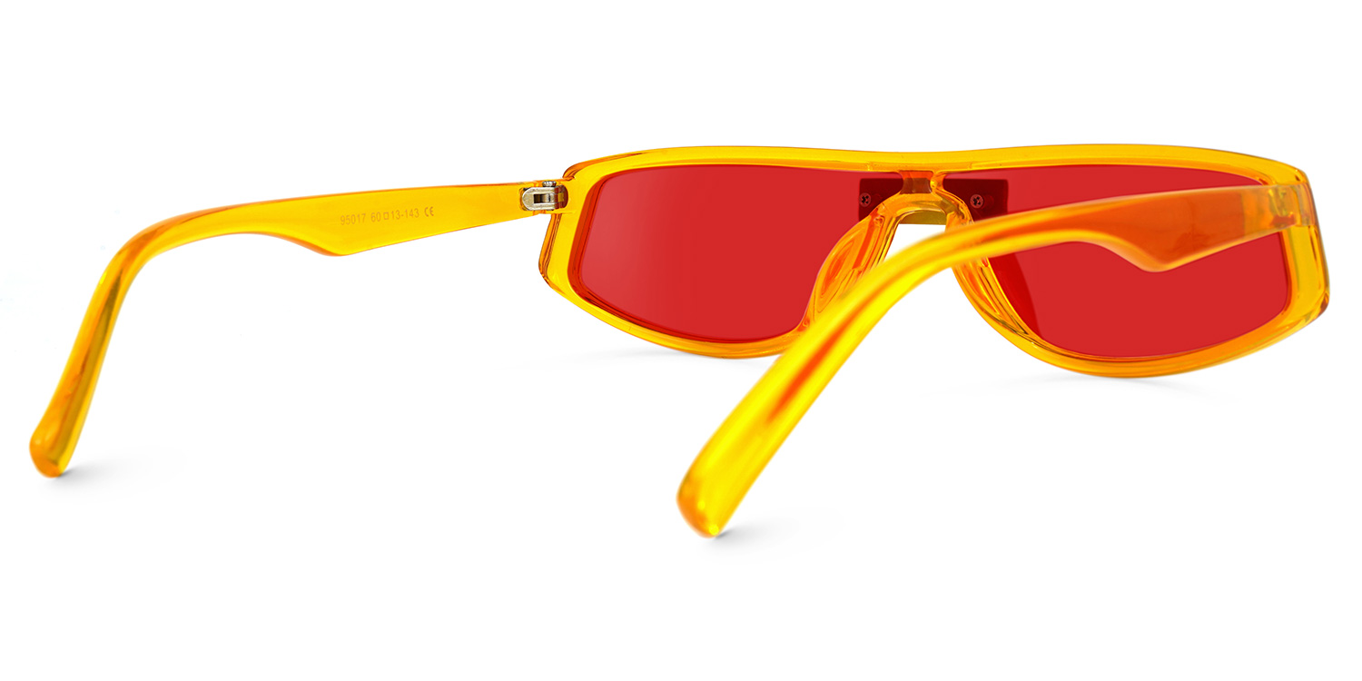 Deidra Geometric Yellow Sunglasses | ZEELOOL Canada2
