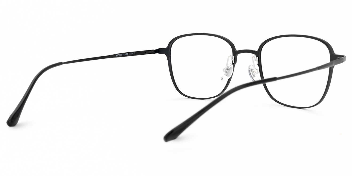 Myrna Square Black Glasses | ZEELOOL Canada3