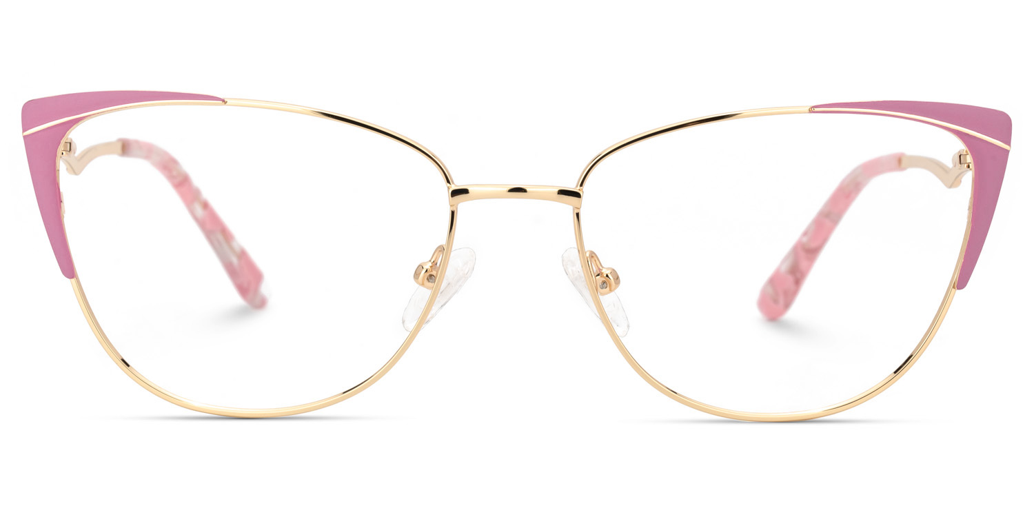Jannette Cateye Pink Glasses | ZEELOOL Canada0
