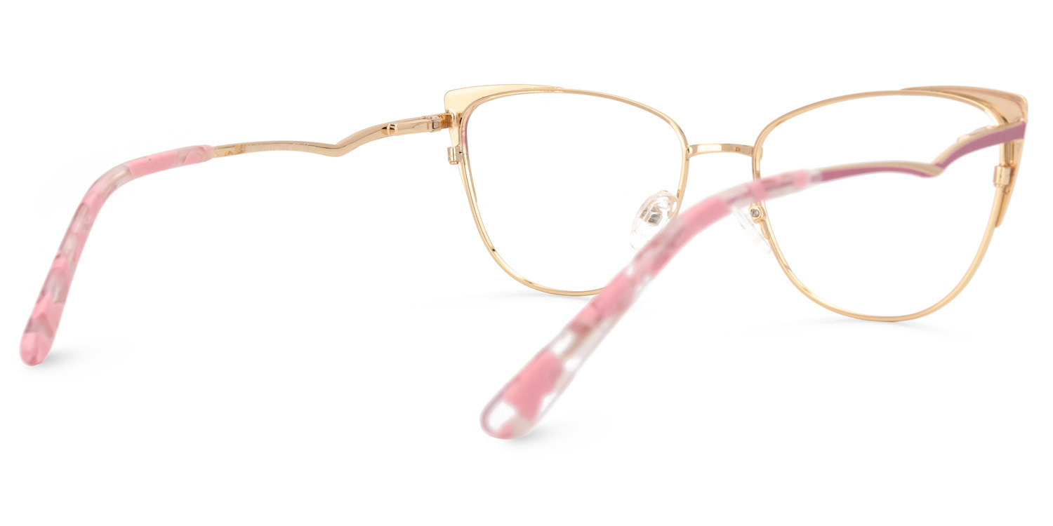 Jannette Cateye Pink Glasses2
