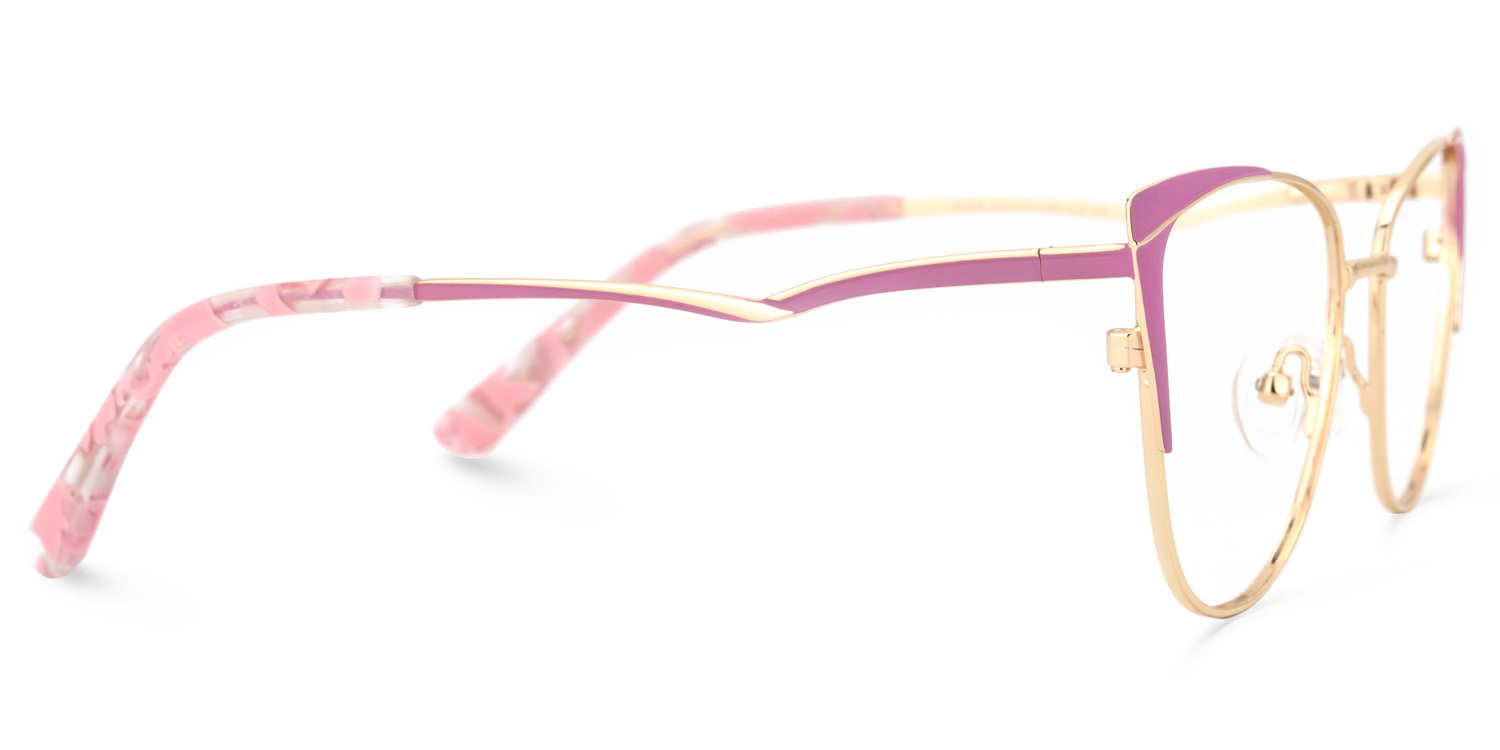 Jannette Cateye Pink Glasses | ZEELOOL Canada3