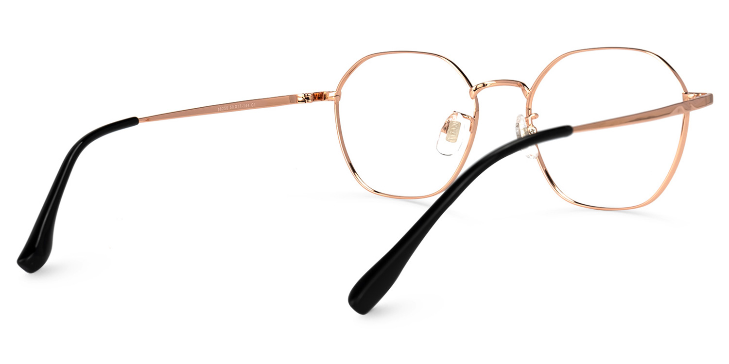 Diiane Geometric Rose-Gold Glasses | ZEELOOL Canada3