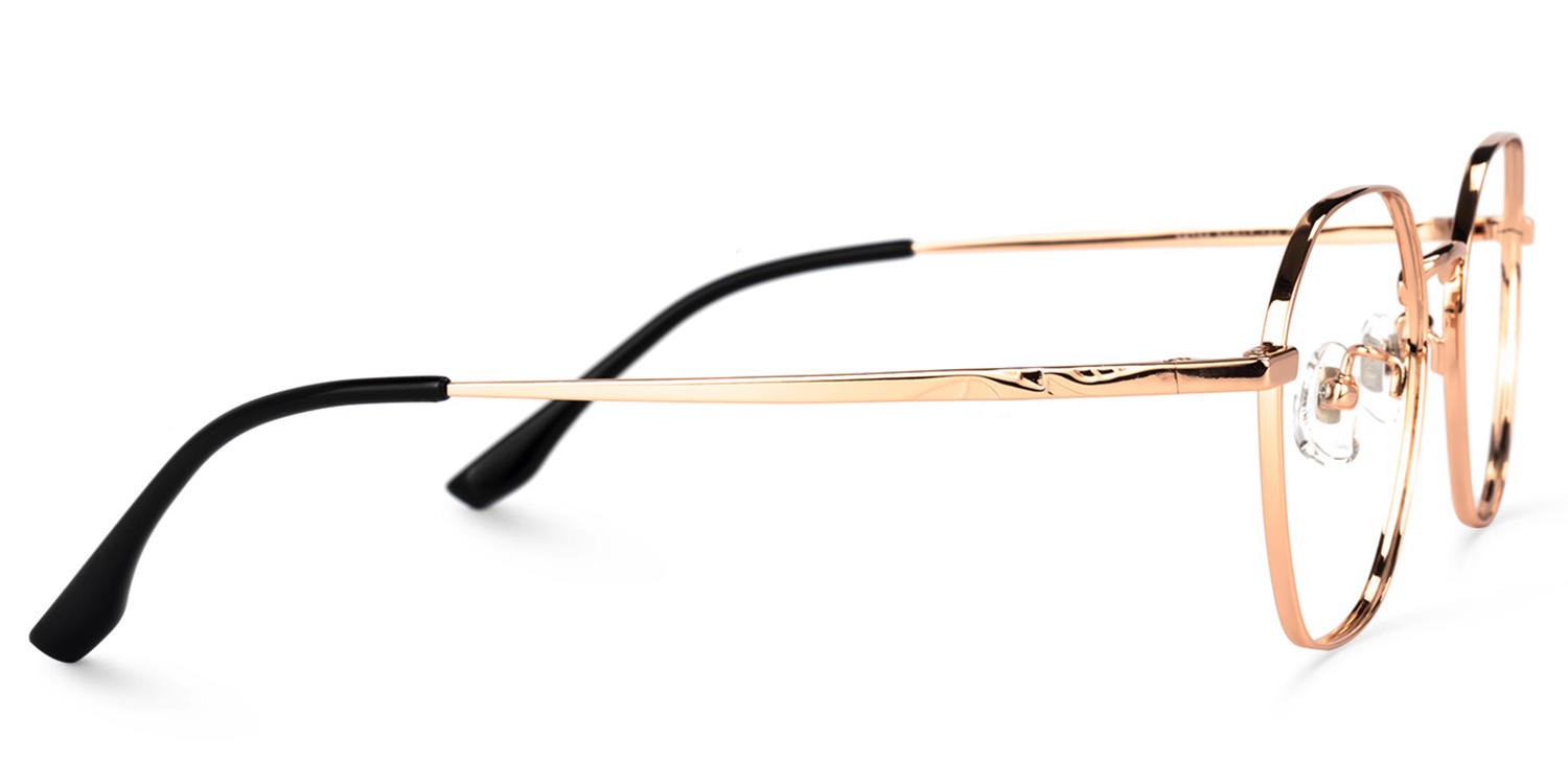 Diiane Geometric Rose-Gold Glasses | ZEELOOL Canada2