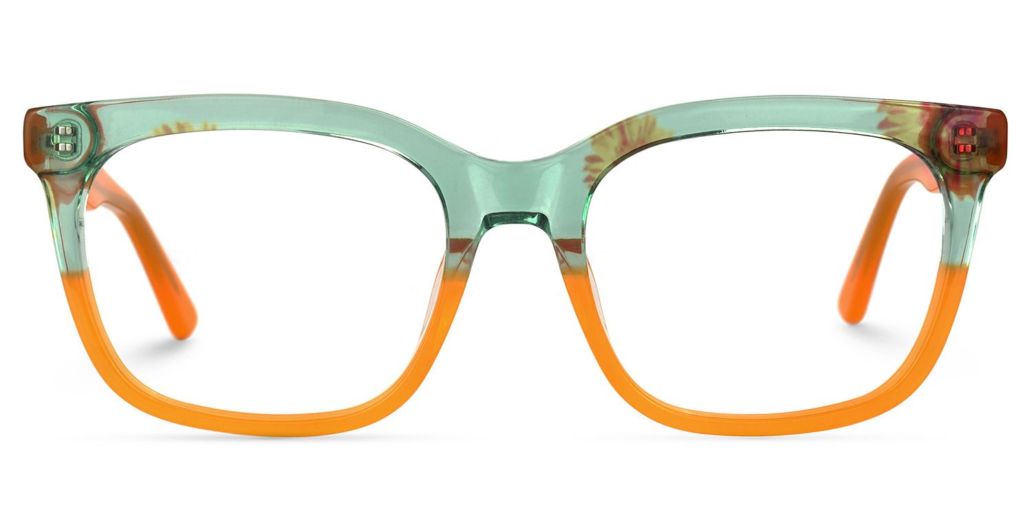 Kriss Square Earthy-Yellow Glasses | ZEELOOL Canada0