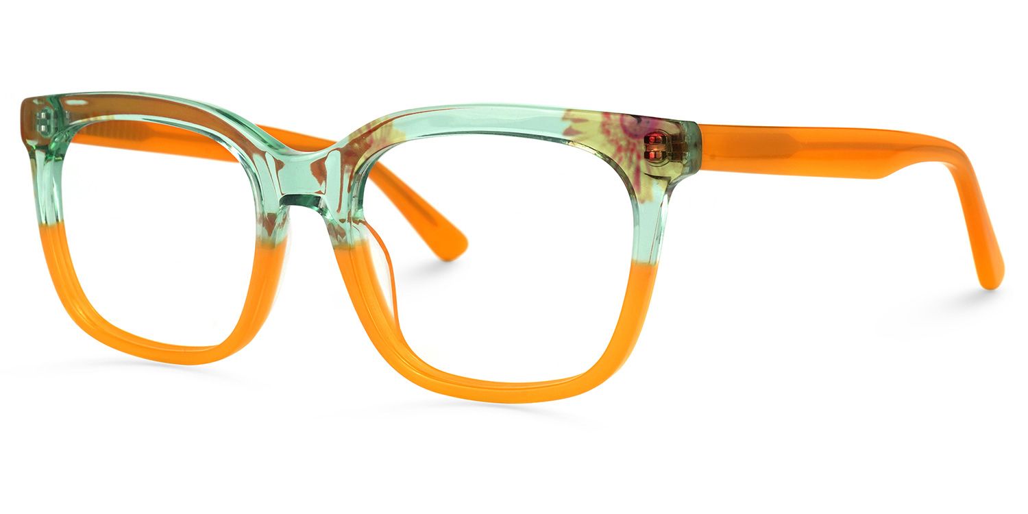 Kriss Square Earthy-Yellow Glasses | ZEELOOL Canada1