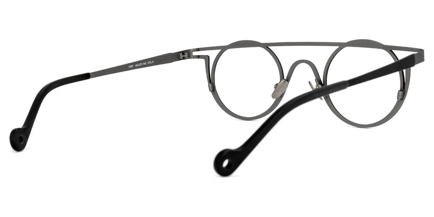 Cowan Geometric Black-Gray Glasses | ZEELOOL Canada3