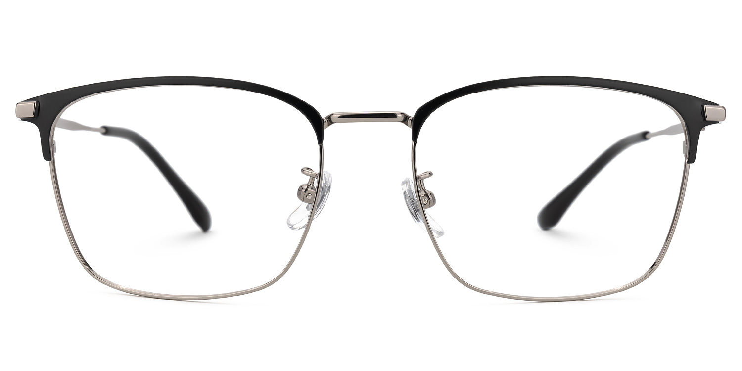 Stanage Browline Silver Glasses | ZEELOOL Canada0