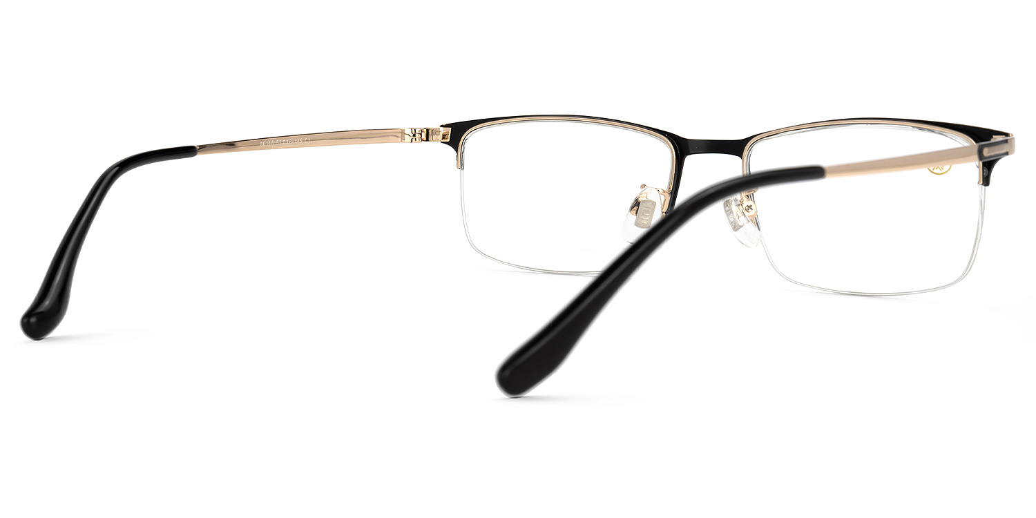 Shamblin Rectangle Black Glasses3