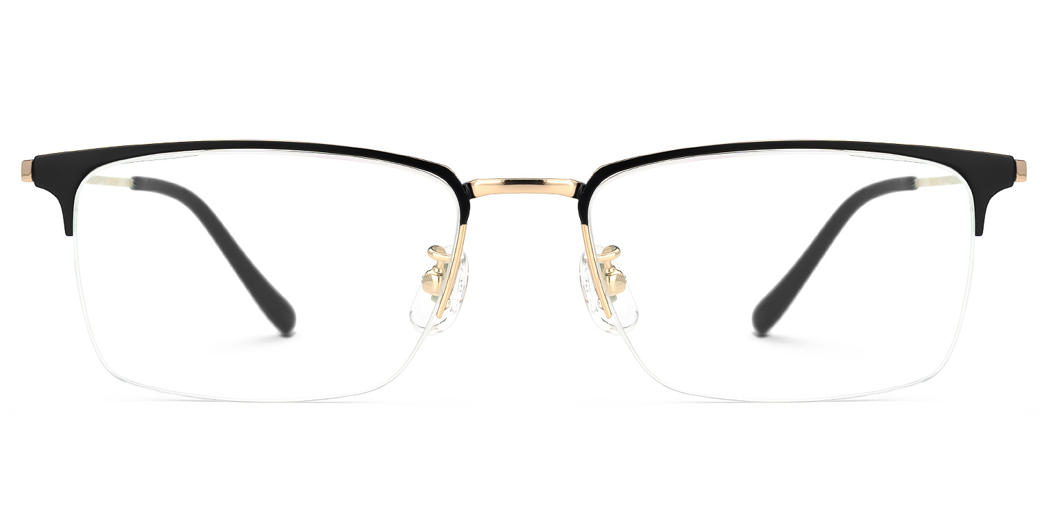 Tamika Rectangle Black Glasses | ZEELOOL Canada0