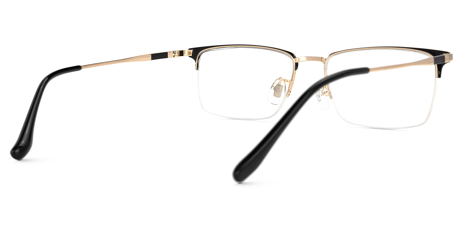 Tamika Rectangle Black Glasses | ZEELOOL Canada3