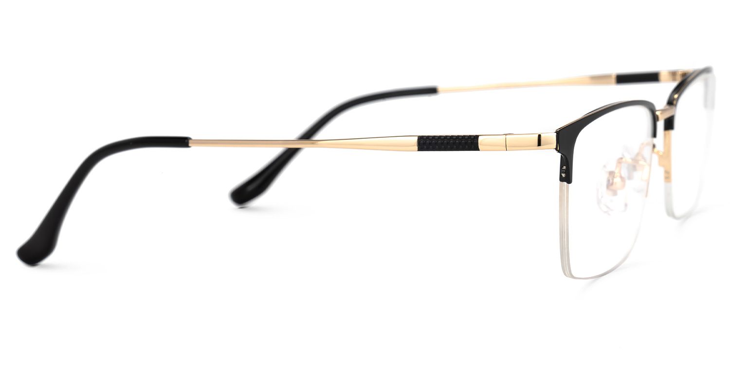 Tamika Rectangle Black Glasses | ZEELOOL Canada2