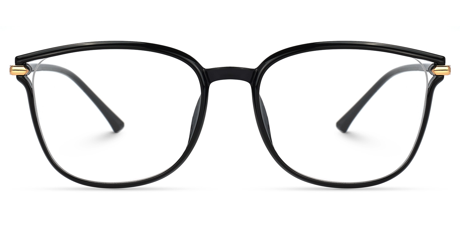 Mander Square Black Glasses0