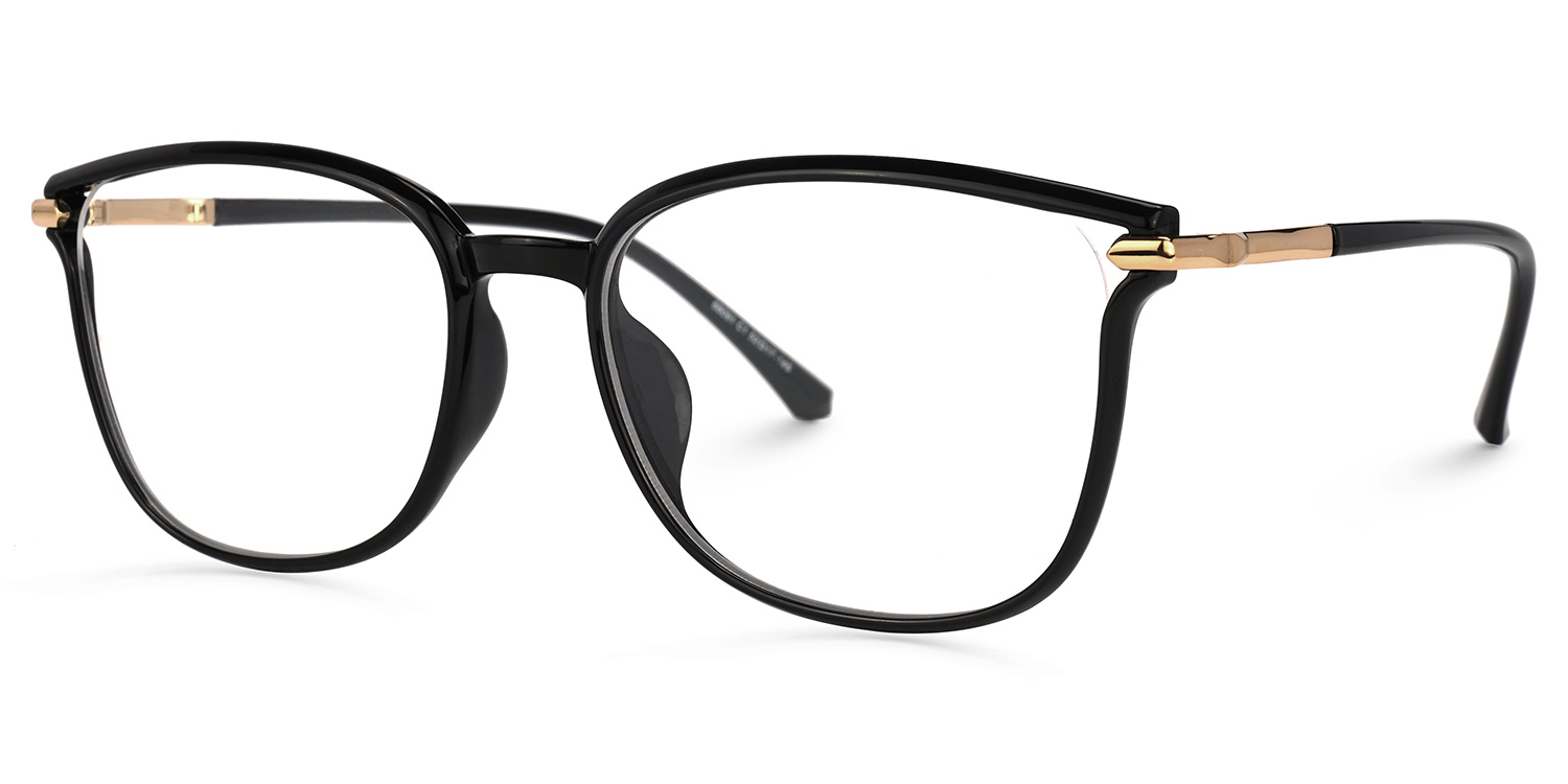 Mander Square Black Glasses | ZEELOOL Canada1