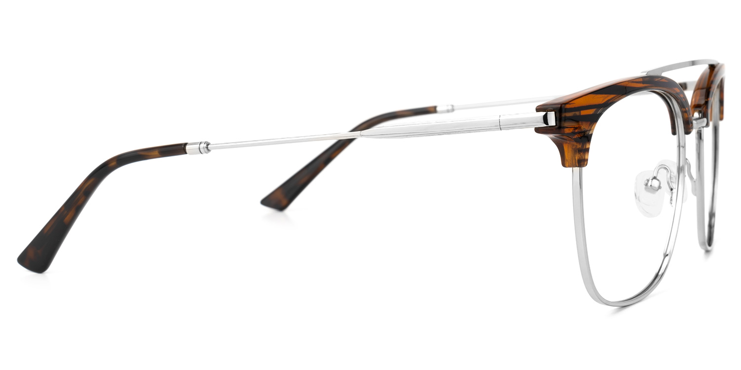 Dornisha Square Brown Glasses | ZEELOOL Canada2