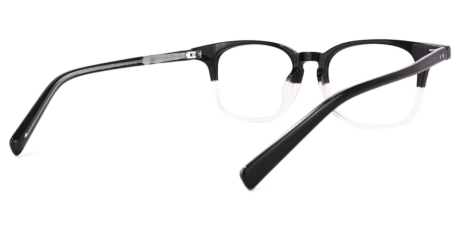 Hayden Square Black-White Glasses | ZEELOOL Canada3