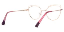 Shaina Geometric Rose-Gold Glasses3