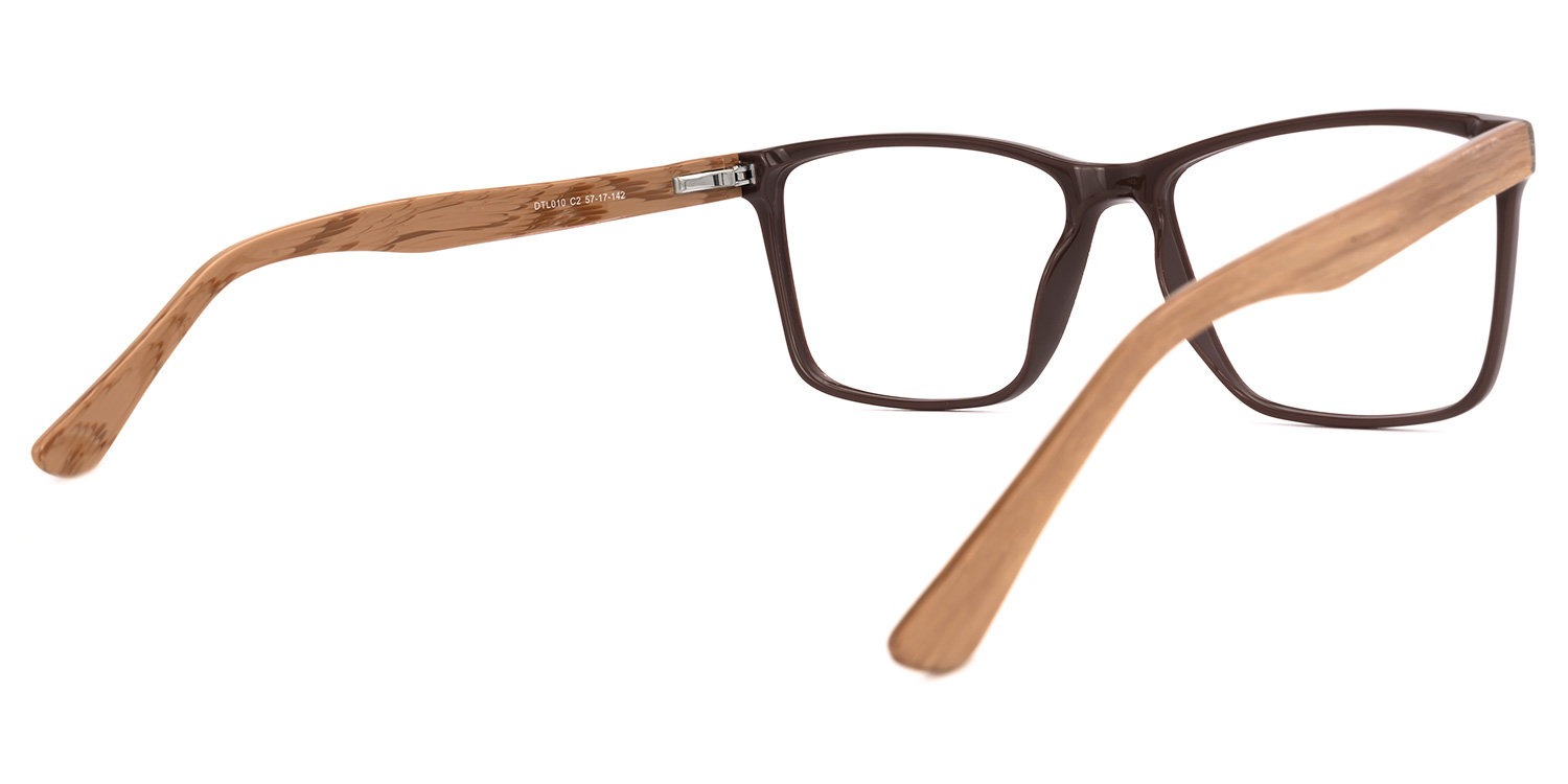 Nahomi Square Brown Glasses | ZEELOOL Canada3