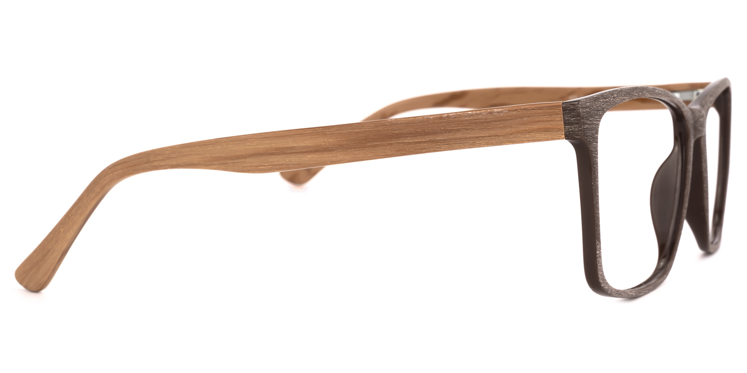 Nahomi Square Brown Glasses | ZEELOOL Canada2