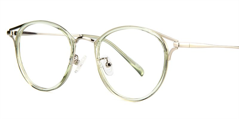 Serafina round Green Glasses | ZEELOOL Canada2