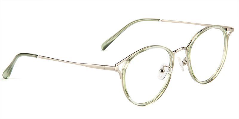 Serafina round Green Glasses | ZEELOOL Canada4