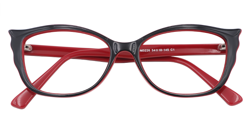 Angel's Wing Black Glasses | ZEELOOL Canada1
