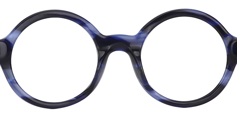 Faithe Round Blue Glasses | ZEELOOL Canada3