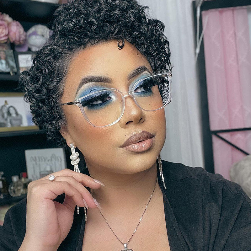 Rodz Square Crystal Frame Glasses | ZEELOOL Canada7