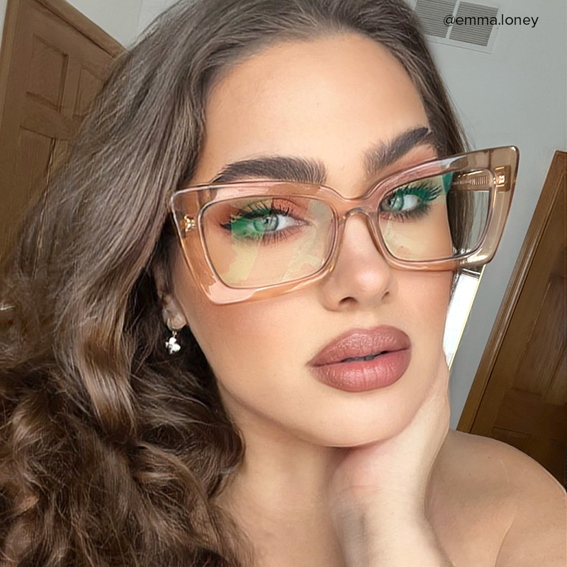 Newell Rectangle Brown Glasses6