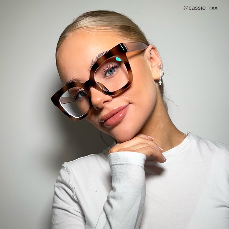 Malcolm Square Burnt Umber Frame Glasses | ZEELOOL Canada13