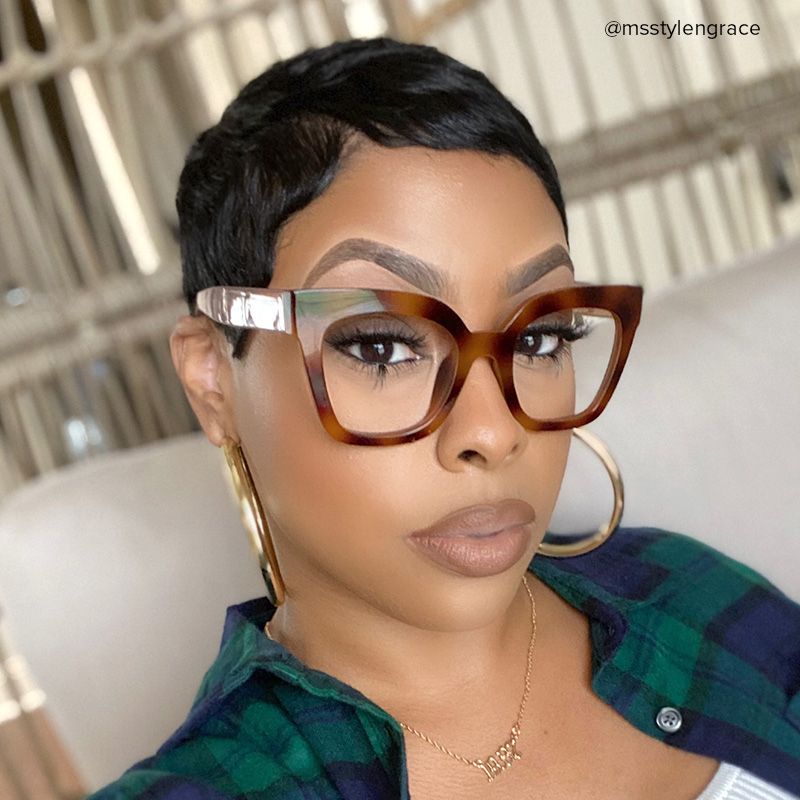 Malcolm Square Burnt Umber Frame Glasses | ZEELOOL Canada12