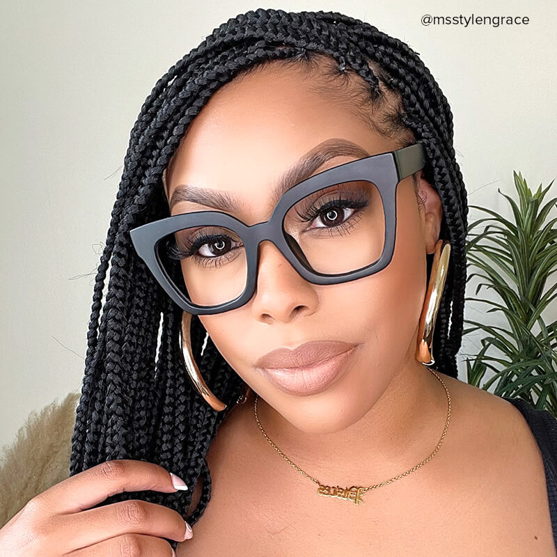 Malcolm Square Matte Black Glasses with Prescription6