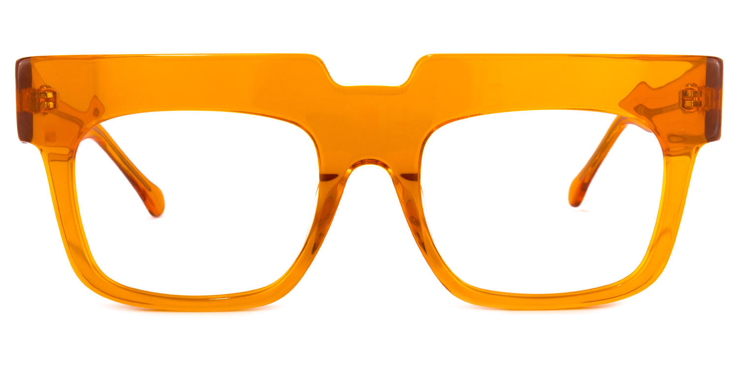 Travis Square Orange Glasses | ZEELOOL Canada0