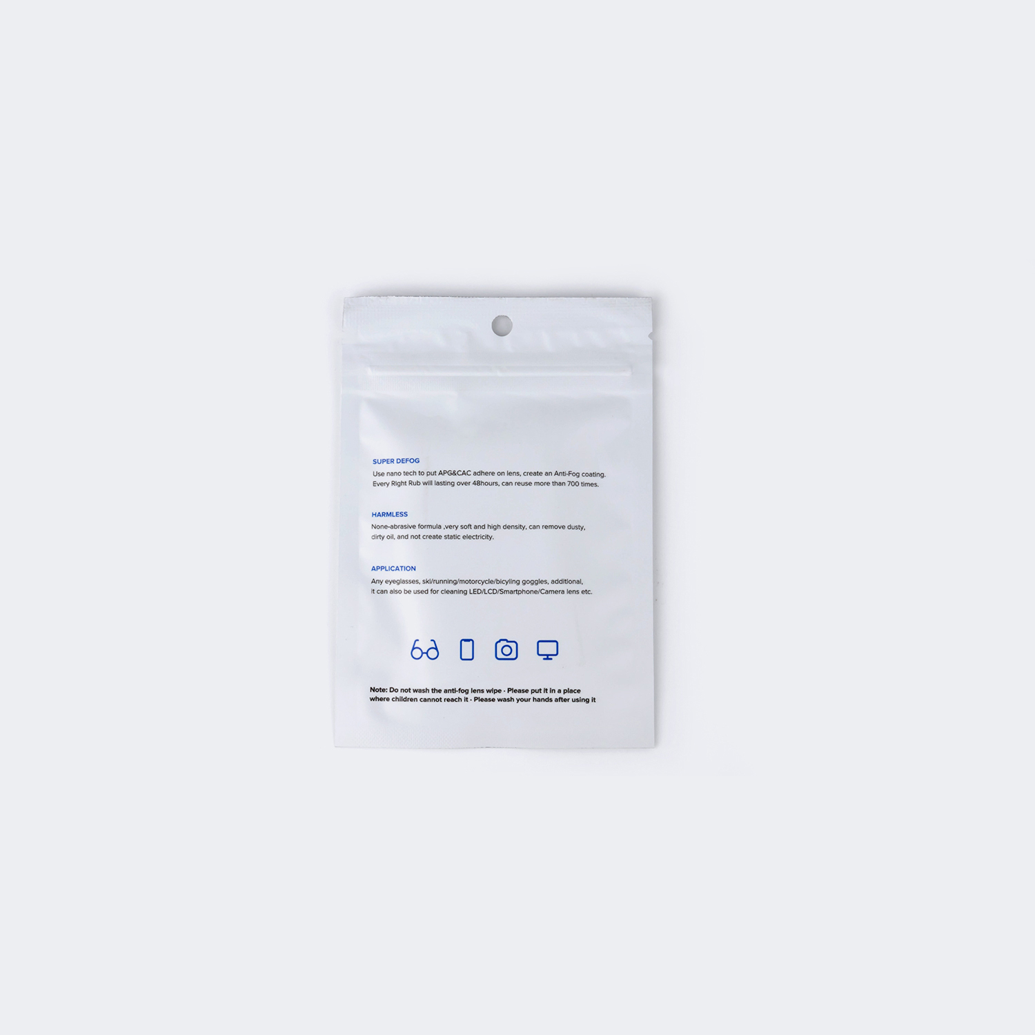 Anti-fog Lens Cleaning Wipes  | ZEELOOL Canada1