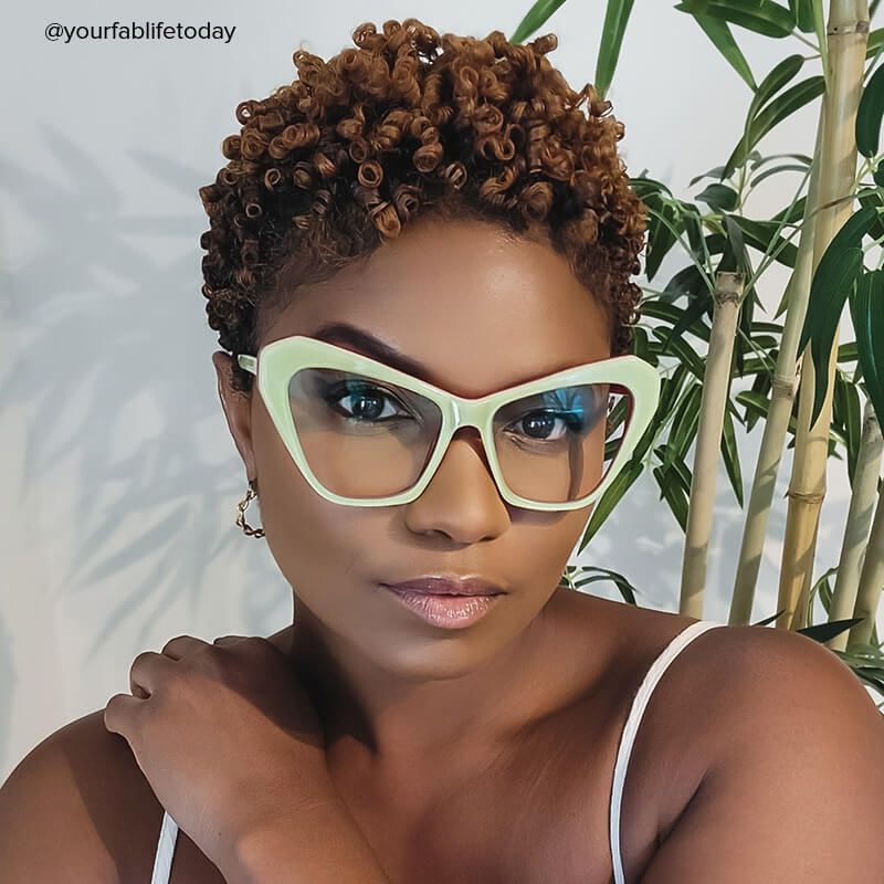 Benita Cateye Green Glasses | ZEELOOL Canada6