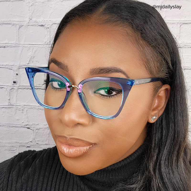 Martha Cat Eye Light-Blue Glasses8