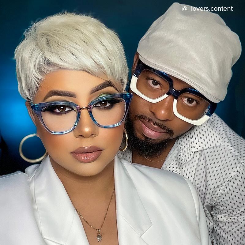 Martha Cat Eye Light-Blue Glasses | ZEELOOL Canada11