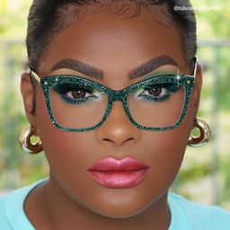 Isaebella Green Butterfly Glasses9