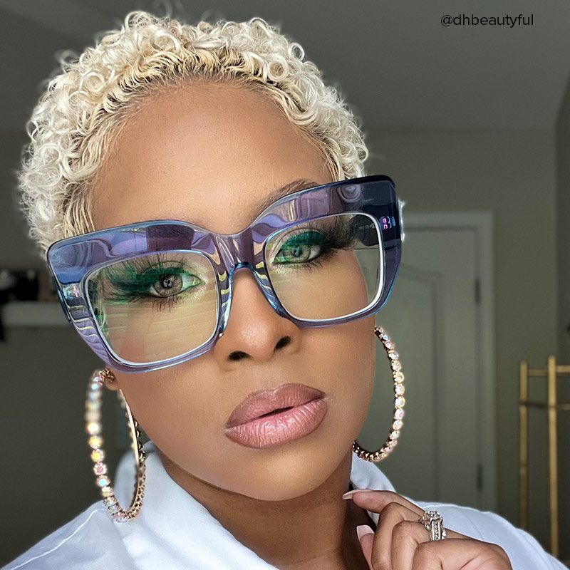 Charmaine Cat Eye Light-Purple Glasses | ZEELOOL Canada4