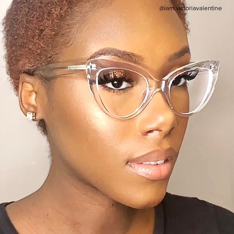 Claudette Cat Eye Clear Transparent Frame Glasses5