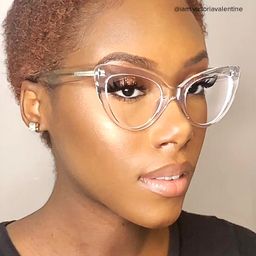 Claudette Clear Cat eye Glasses5