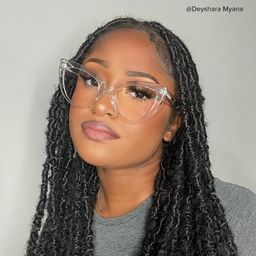 Claudette Clear Cat eye Glasses6