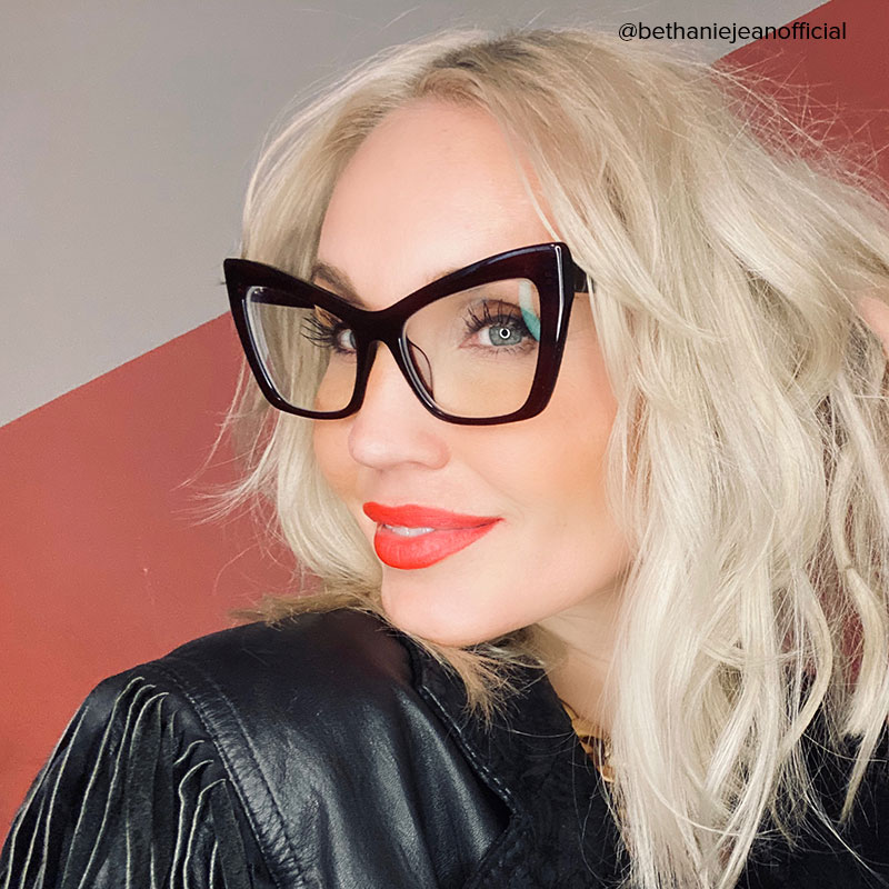 Driscoll Cateye Dark-Red Glasses6